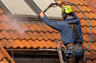 Démoussage et hydrofuge de toiture à Bellignat